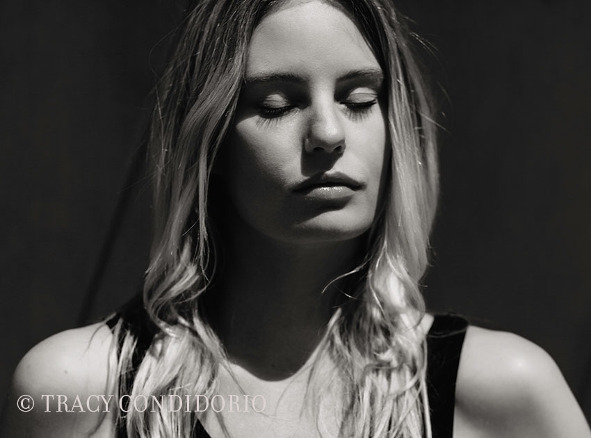 Black and white Melbourne Beauty Model Shoot